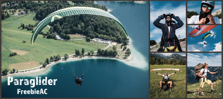 滑翔傘圖片素材