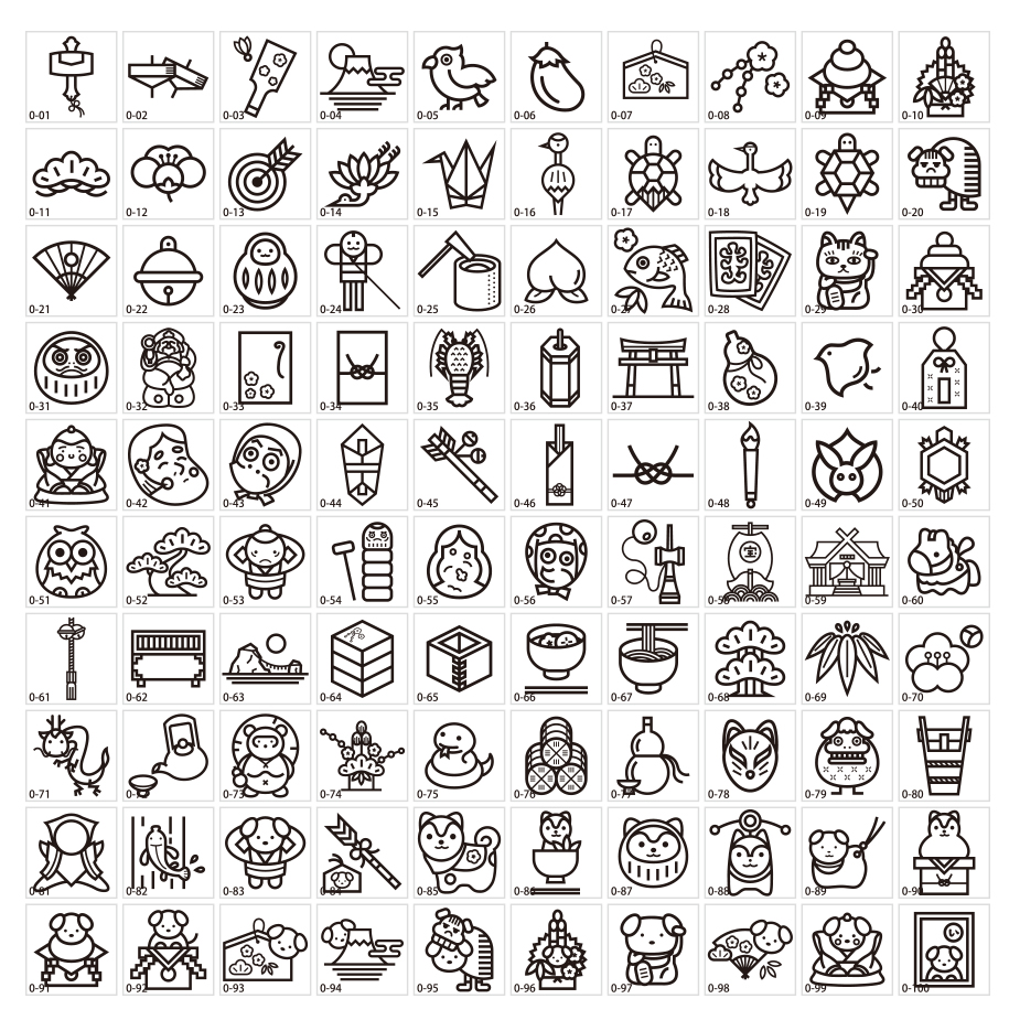 행운 아이콘 소재