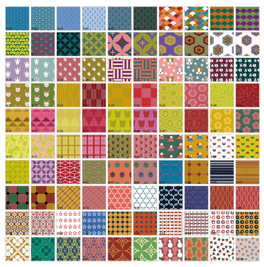 新年卡模式材料