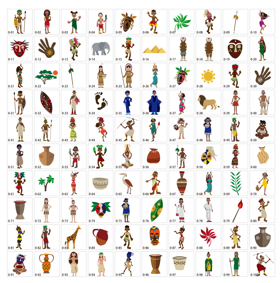 วัสดุภาพประกอบของชนเผ่า