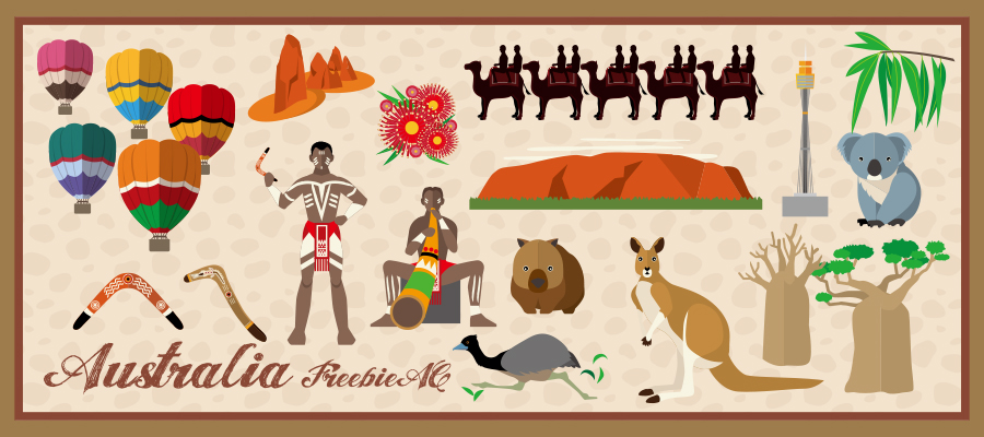 Australia illustrations