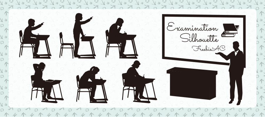 Examination silhouettes