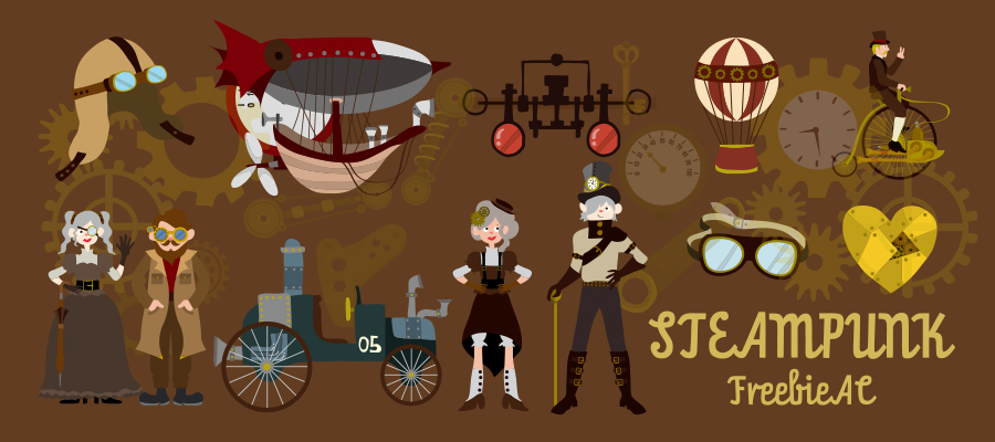 Steam punk minh họa tài liệu