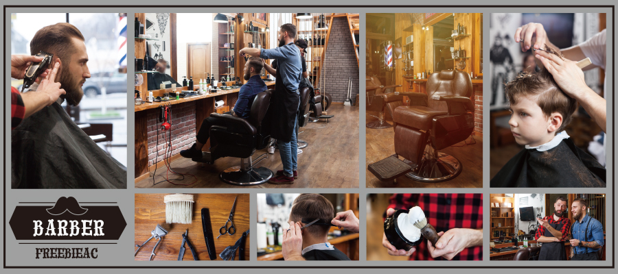 วัสดุภาพตัดผมร้านค้า