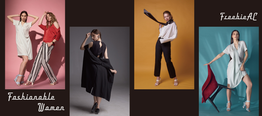 ファッショナブルな女性の写真