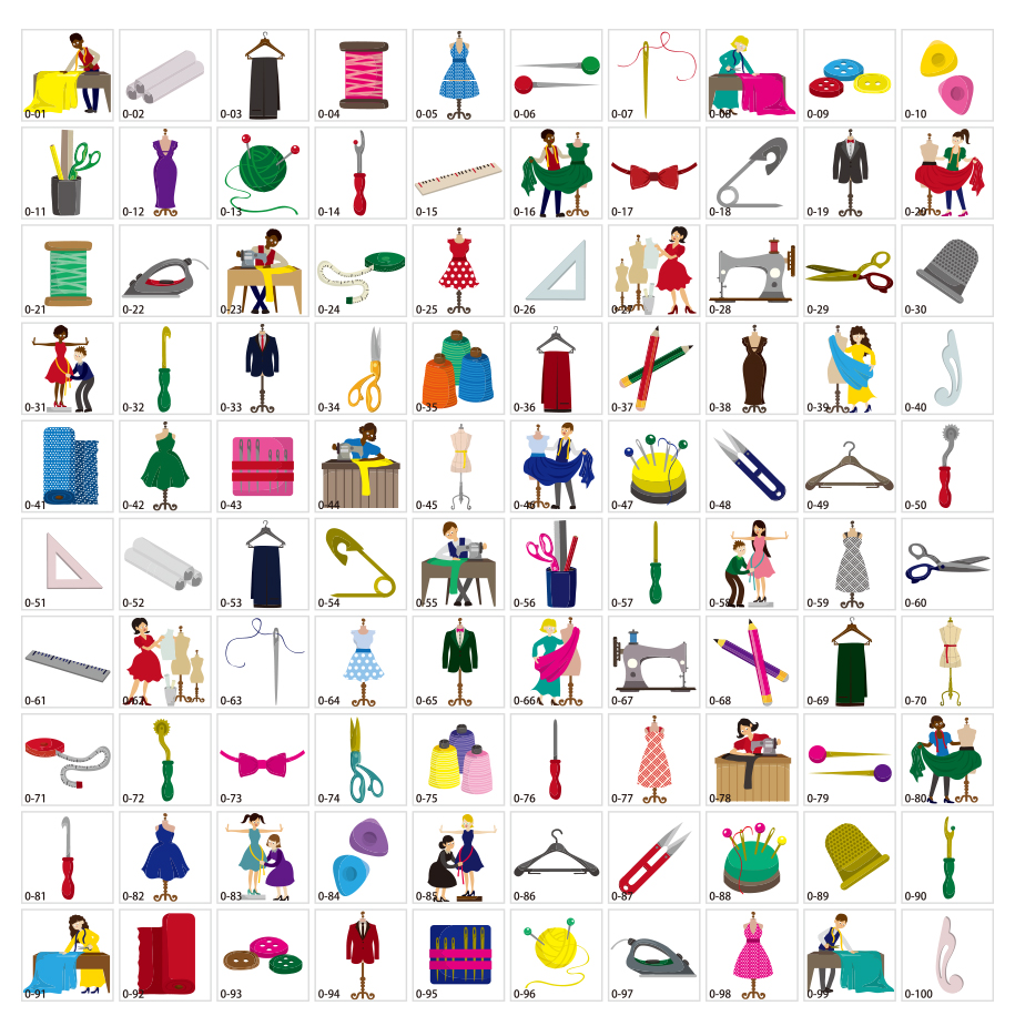 ドレスメーカーのイラスト素材 無料素材ならフリービーac