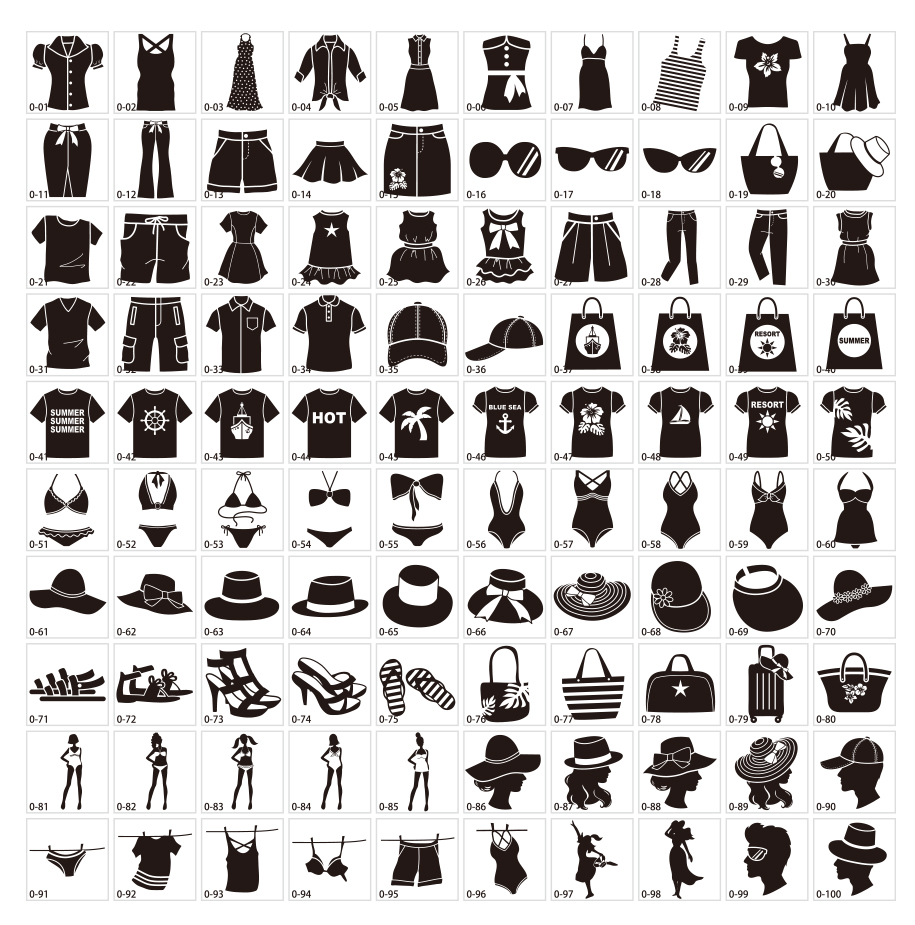 サマーファッションシルエット