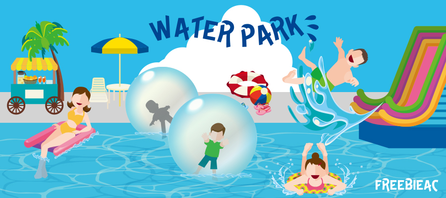 Water park illustration