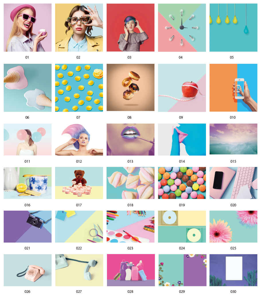 パンチパステルの写真素材