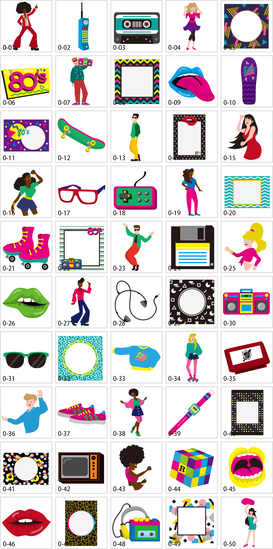 Tài liệu minh họa phong cách thập niên 80