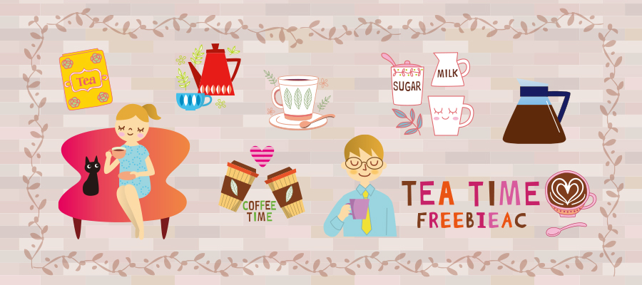 Tea time illustration