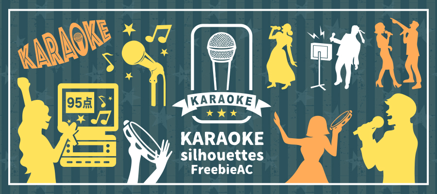 Karaoke silhouette material