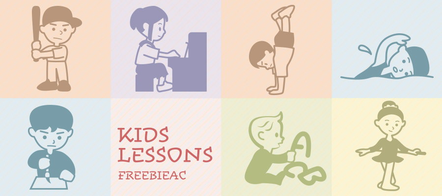 Children lesson icon material