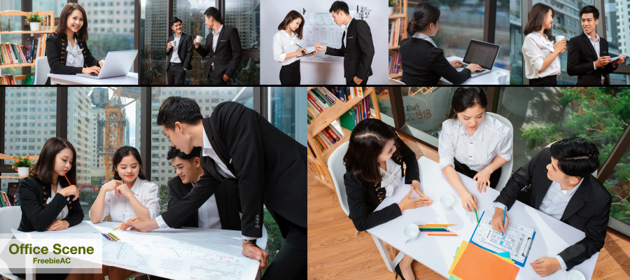 Photo materials of overseas offices