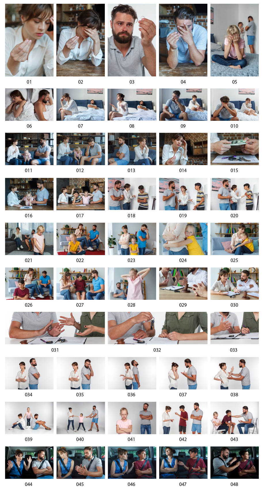 Tài liệu hình ảnh của thảm họa / ly hôn