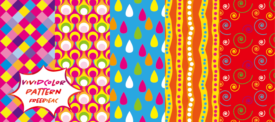 Vivid color pattern material