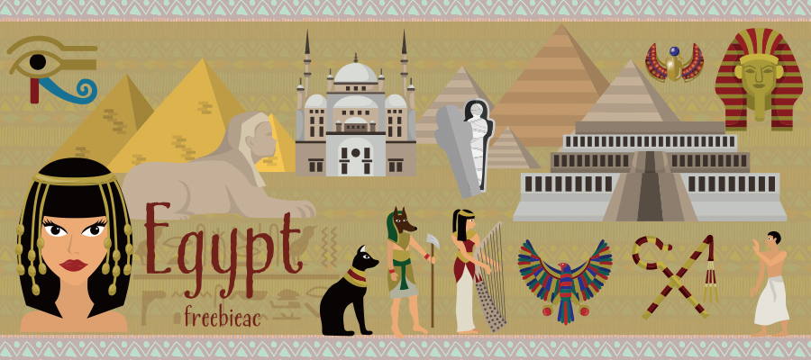 Egyptian illustration material