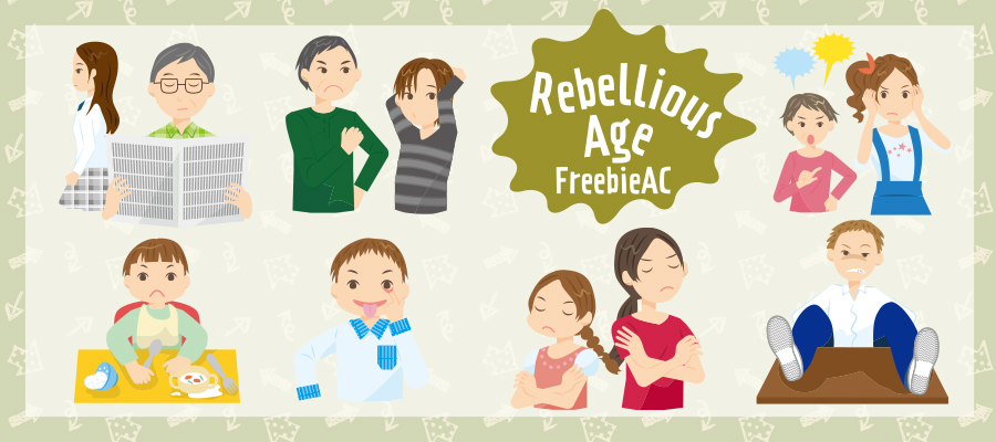 Rebellious age illustrations