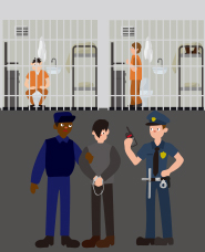 刑務所のイラスト素材