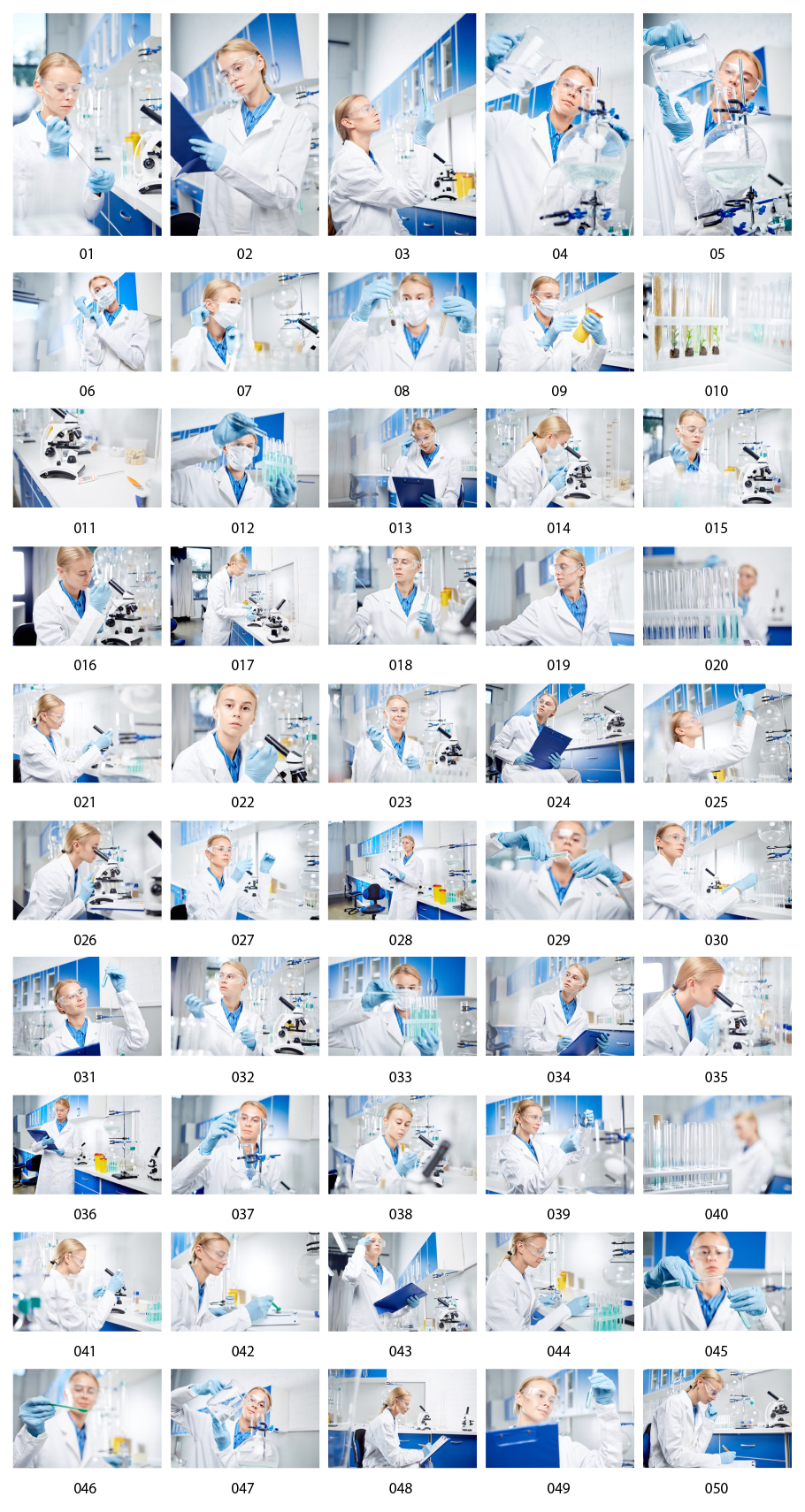 女性研究者の写真素材