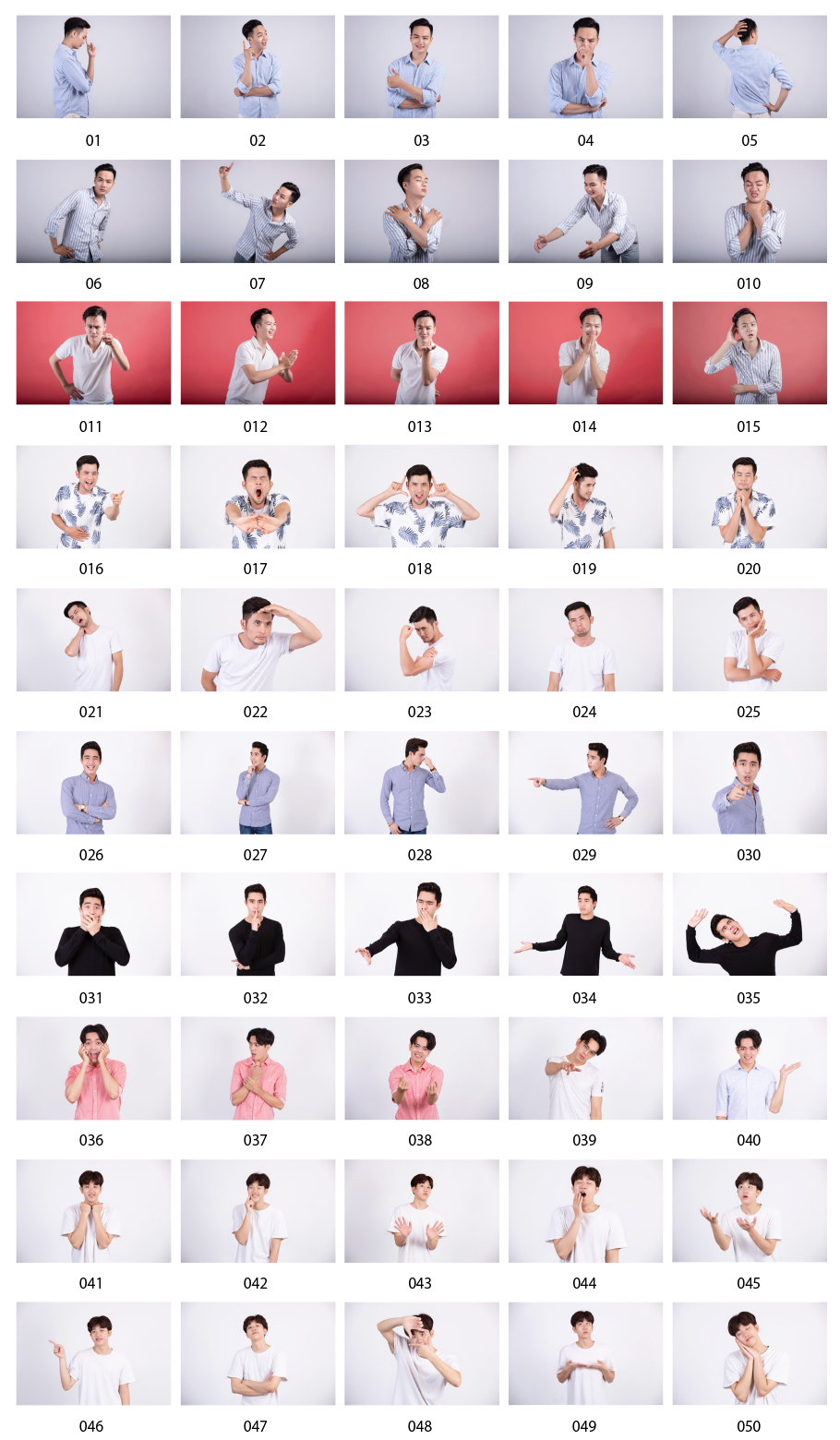 カジュアルなアジア人男性の写真素材