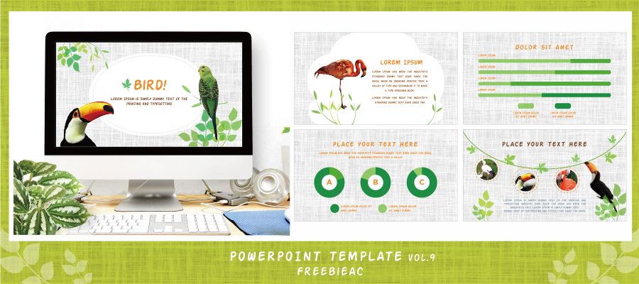 PowerPoint template material vol.9