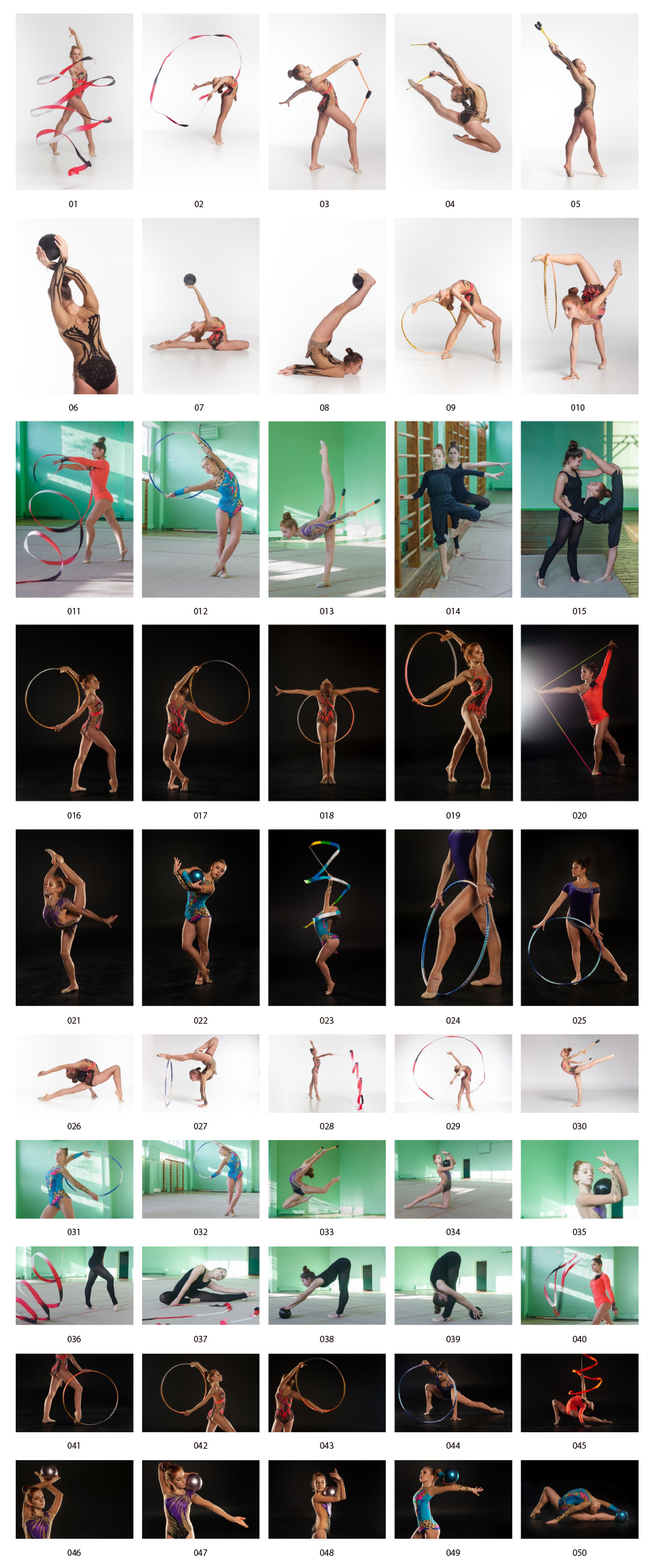 Rhythmic gymnastics stock photos
