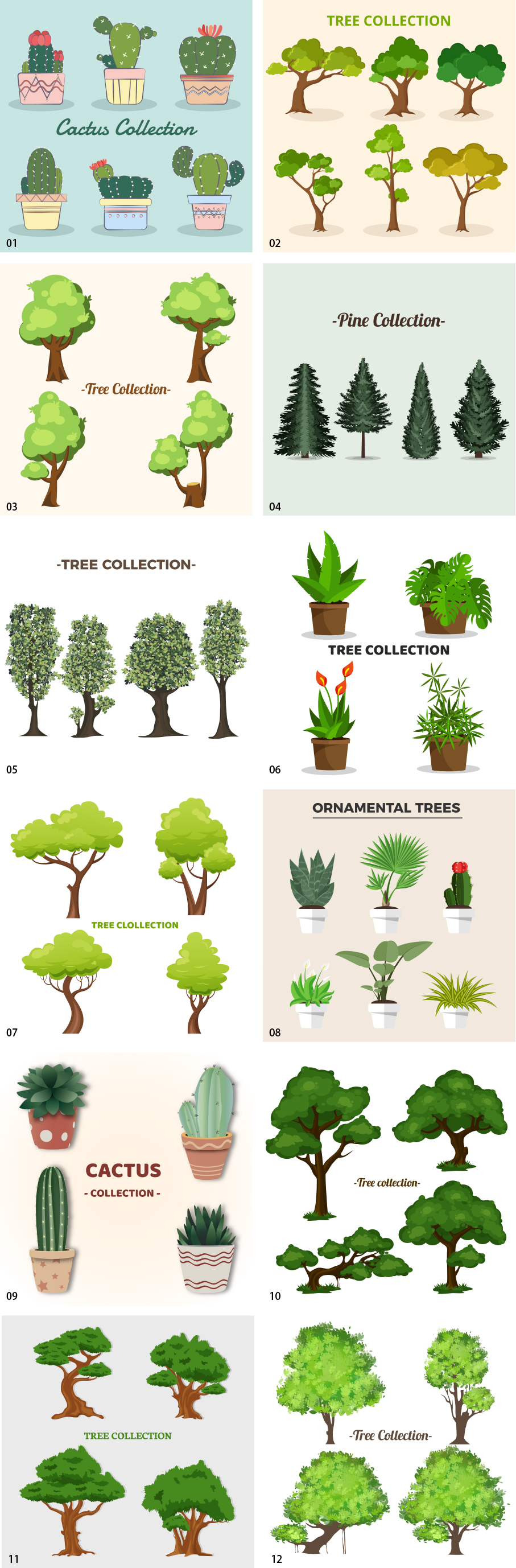 Natural illustration collection