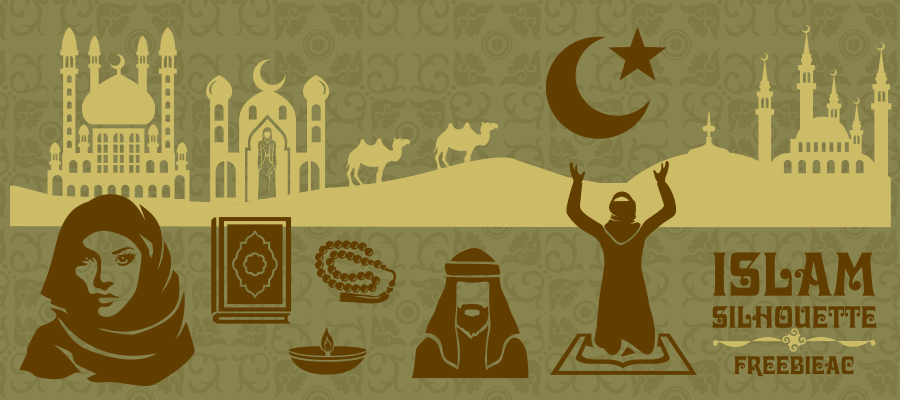 이슬람의 실루엣 소재