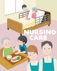 Illustration material of care and welfare
