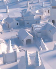 模型の街3DCG素材
