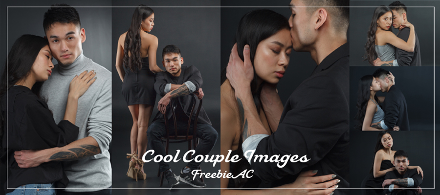 Asian cool couple stock photos