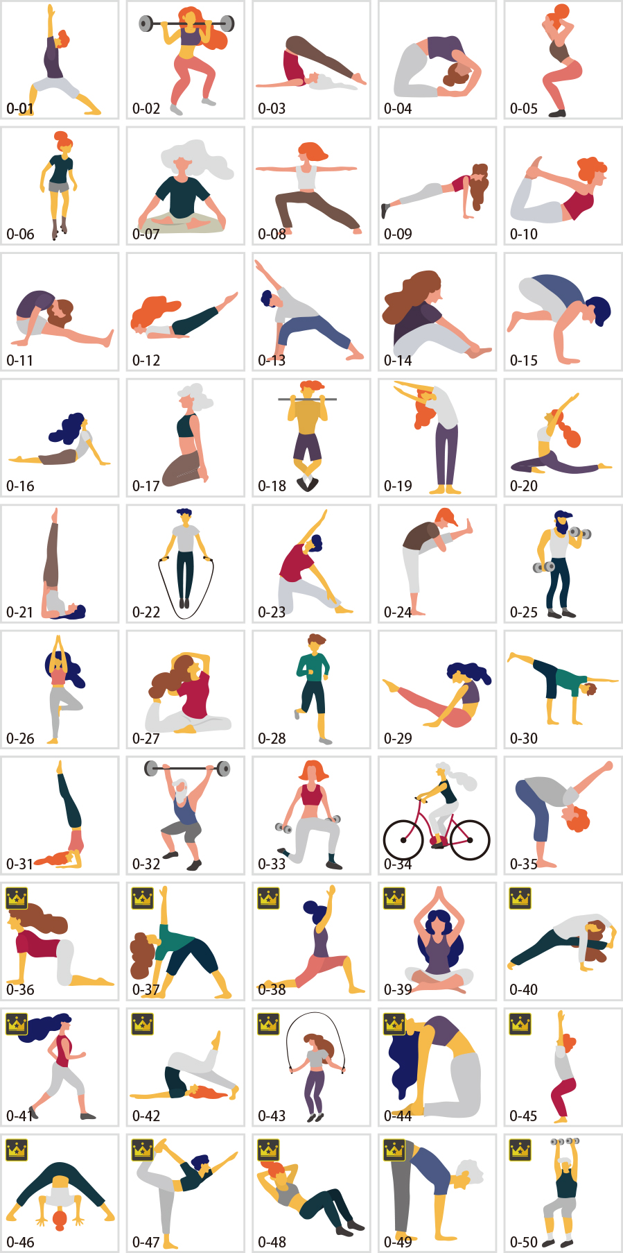 Minh họa của yoga và thể dục