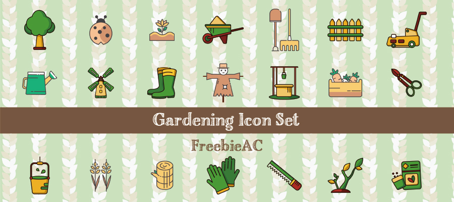 원예 아이콘 세트