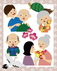 Respect for the Elderly Day illustration