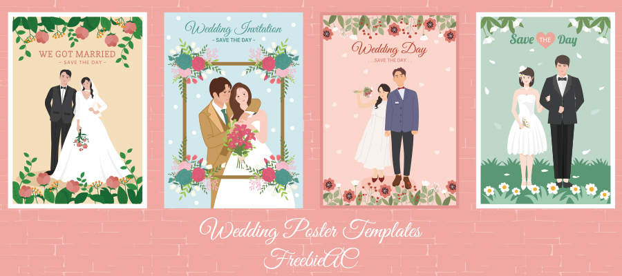 Wedding poster templates