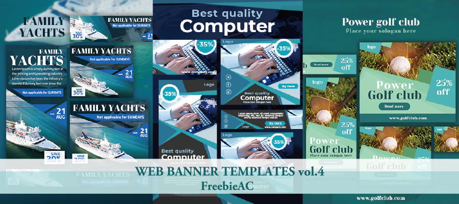 Web banner template vol.4