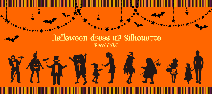 ハロウィン仮装シルエット