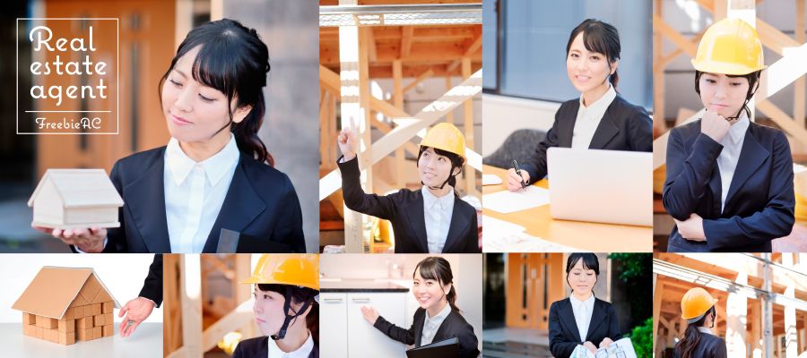 ภาพถ่ายของพนักงานหญิงอสังหาริมทรัพย์