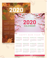 2020年日曆模板第5卷