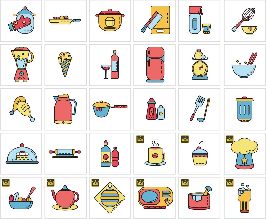 ไอคอนการทำอาหาร