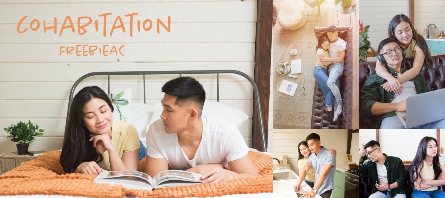 Hình ảnh một cặp vợ chồng sống cùng nhau.