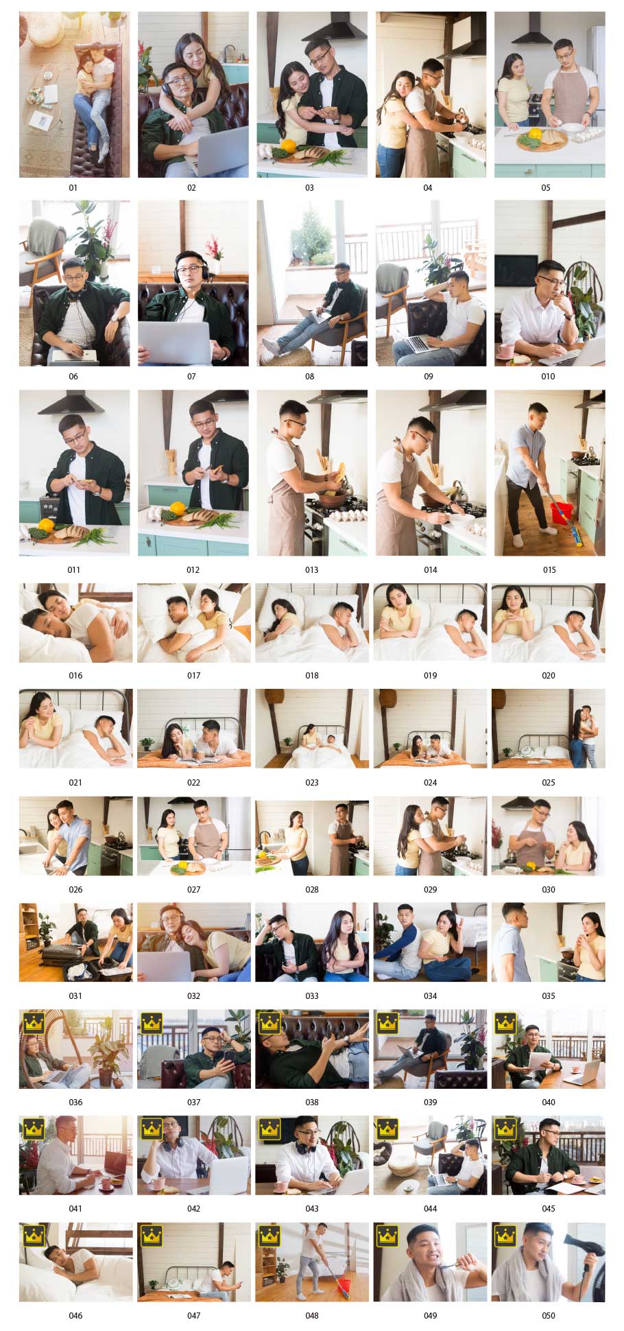 Hình ảnh một cặp vợ chồng sống cùng nhau.