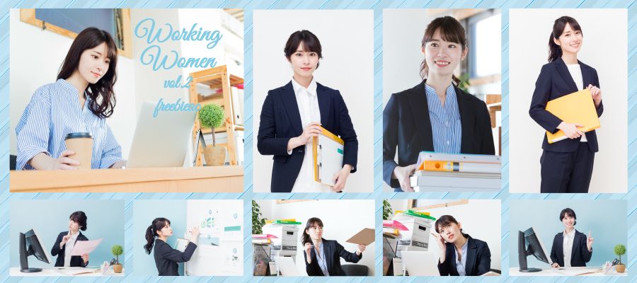 Photo of a woman working lively vol.2