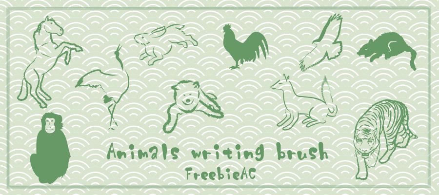 Động vật minh họa cọ