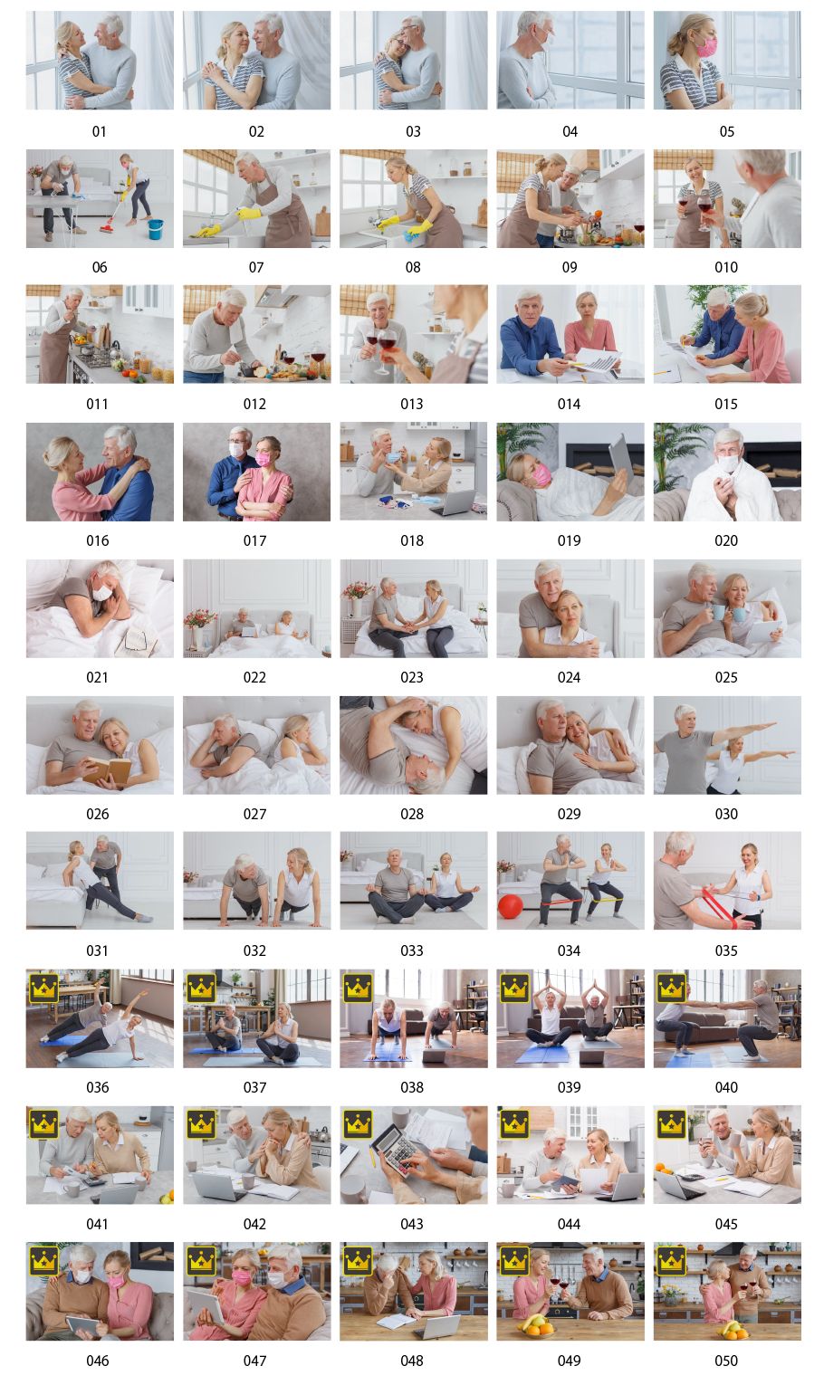 シニアカップルの写真