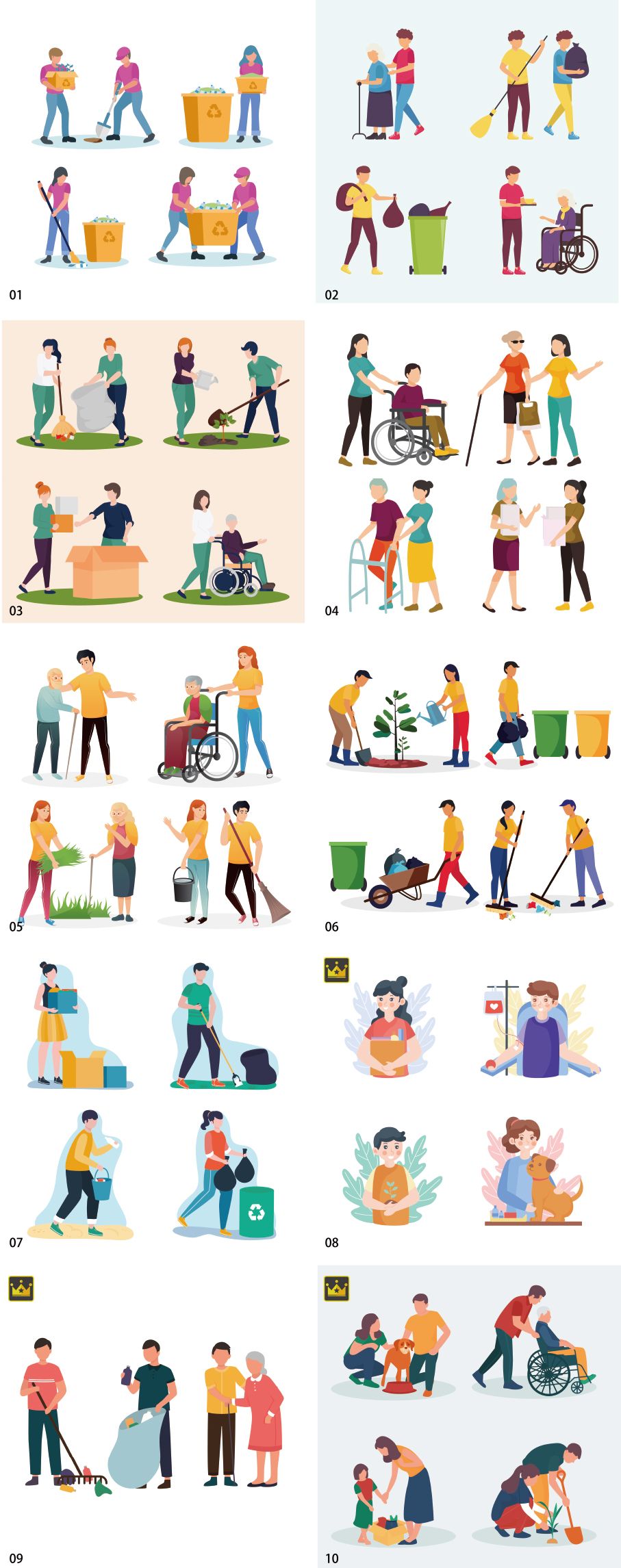 Bộ sưu tập minh họa tình nguyện