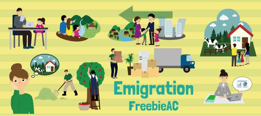 Illustration of emigration