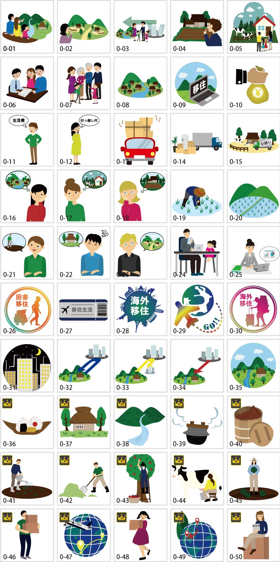 Illustration of emigration