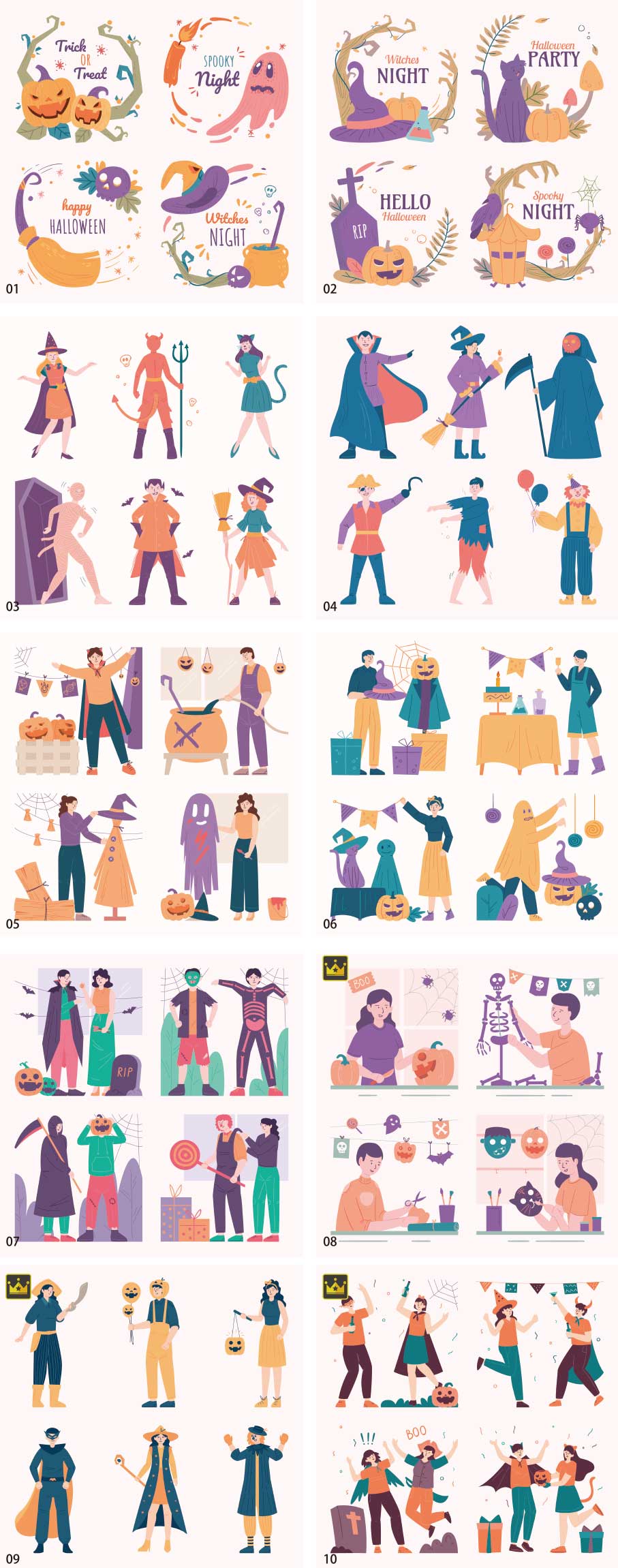 Bộ sưu tập minh họa Halloween